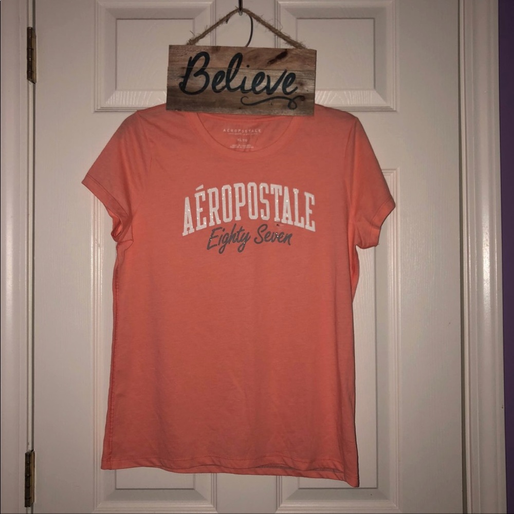 Aeropostale Peach Pink Shirt